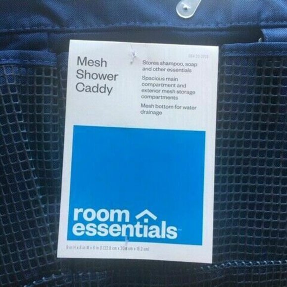 Mesh Shower Caddy Tote Bag With Pockets - Picture 4 of 5